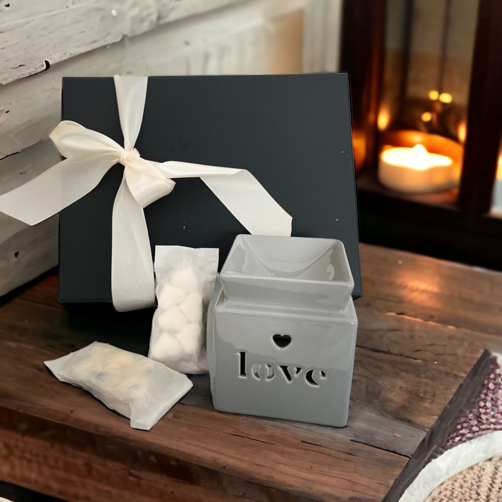 wax melt burner gift set - Love